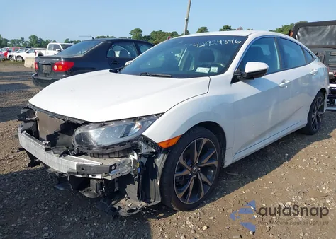 2019 Honda Civic Sport z USA, uszkodzony, nr VIN 2HGFC2F85KH573244